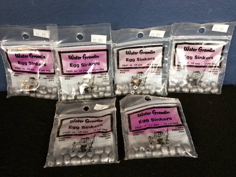 lot 226 image: Water Gremin Egg Sinkers