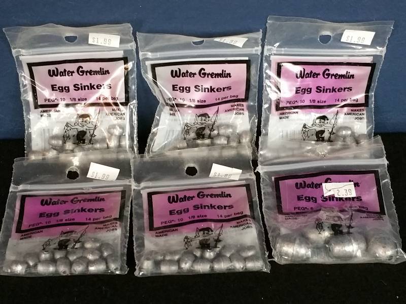 lot 228 image: Water Gremin Egg Sinkers