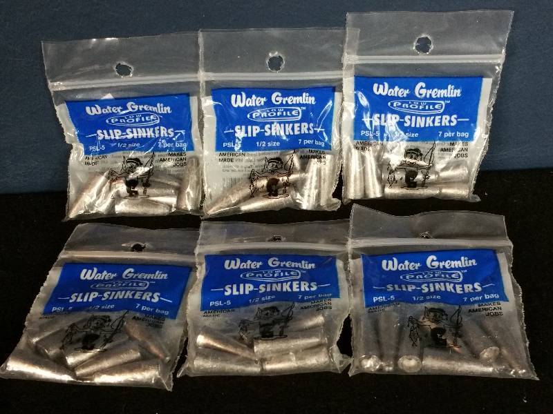 lot 240 image: Water Gremlin Low Profile Slip Sinkers