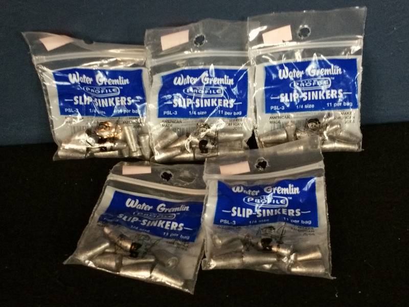 lot 241 image: Water Gremlin Low Profile Slip Sinkers
