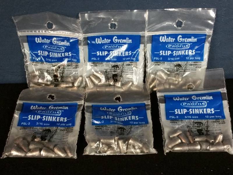lot 242 image: Water Gremlin Low Profile Slip Sinkers