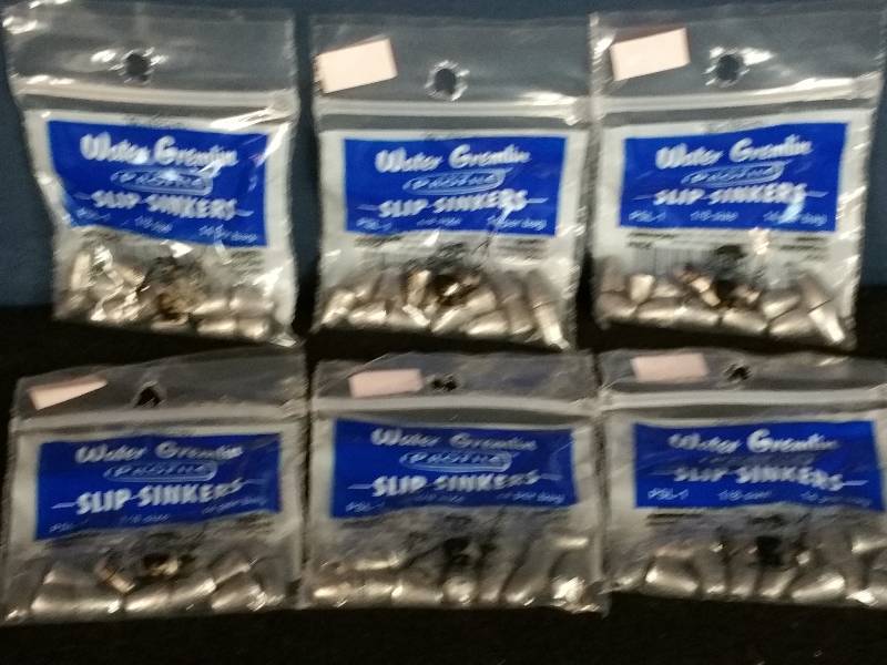 lot 243 image: Water Gremlin Low Profile Slip Sinkers