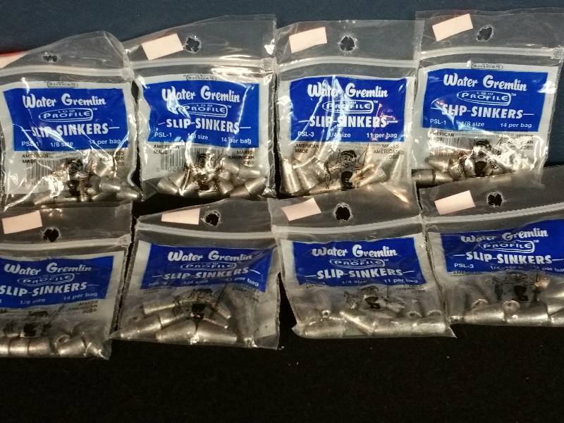 lot 245 image: Water Gremlin Low Profile Slip Sinkers