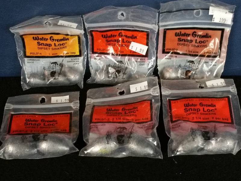 lot 246 image: Water Gremlin Snap Loc Dipsey Sinkers