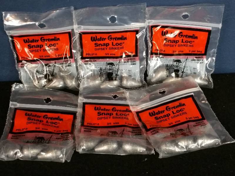 lot 248 image: Water Gremlin Snap Loc Dipsey Sinkers