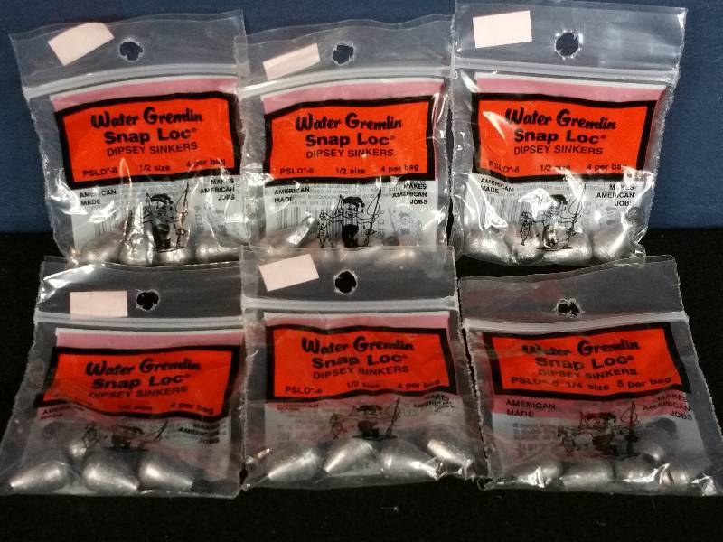 lot 249 image: Water Gremlin Snap Loc Dipsey Sinkers