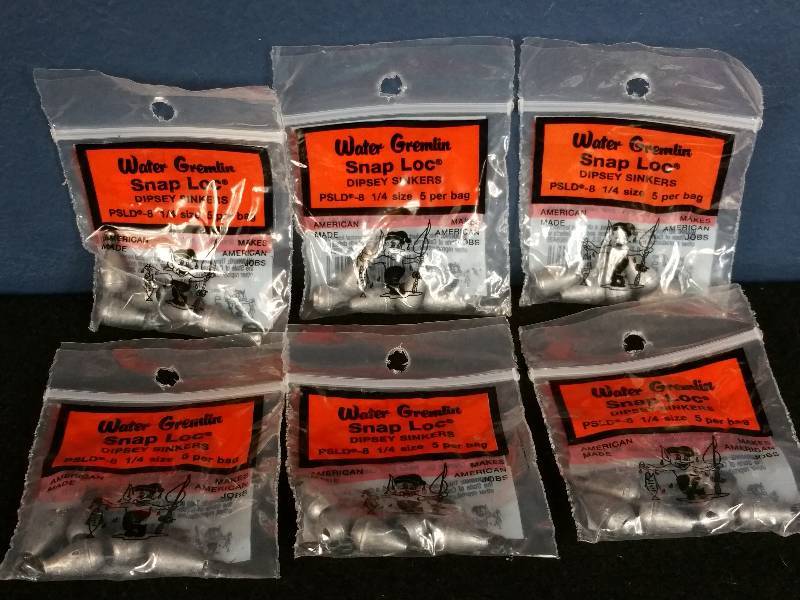 lot 251 image: Water Gremlin Snap Loc Dipsey Sinkers