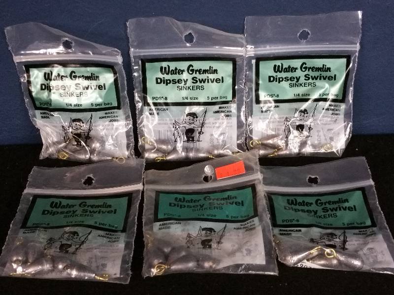 lot 271 image: Water Gremlin Dipsey Swivel Sinkers