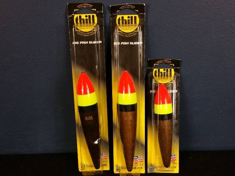 lot 284 image: Group of (3) Thill Premium Slip Bobbers