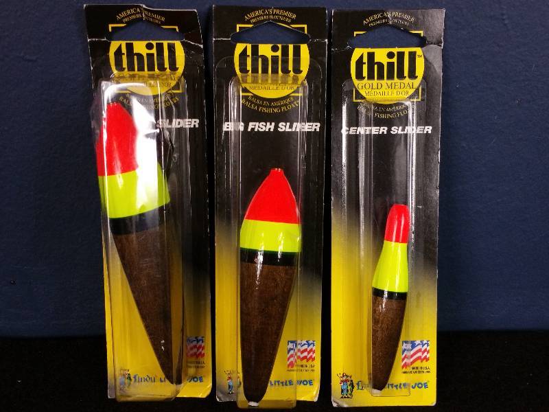 lot 287 image: Group of (3) Thill Premium Slip Bobbers