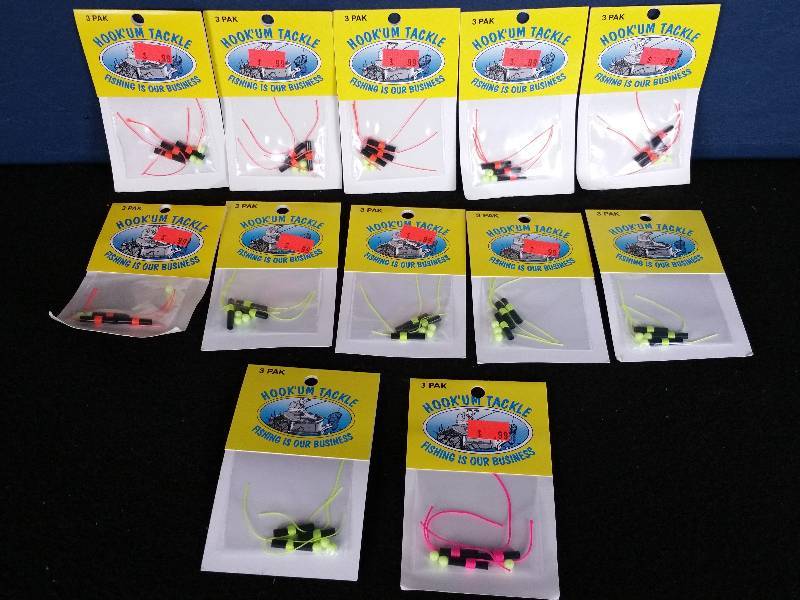 lot 293 image: Group of (12) Packages of Hookum Slip Bobber Stops