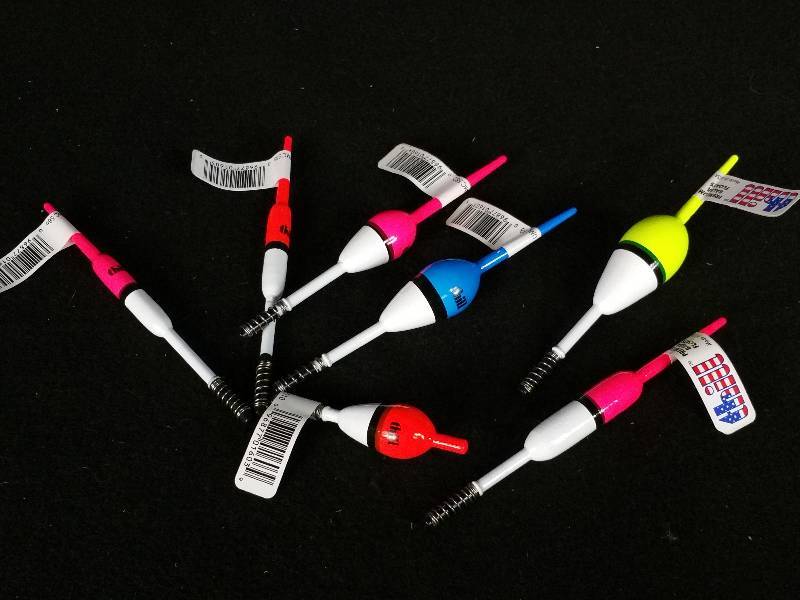 lot 319 image: Group of (7) Premium Bubbl Gum Balsa Bobbers