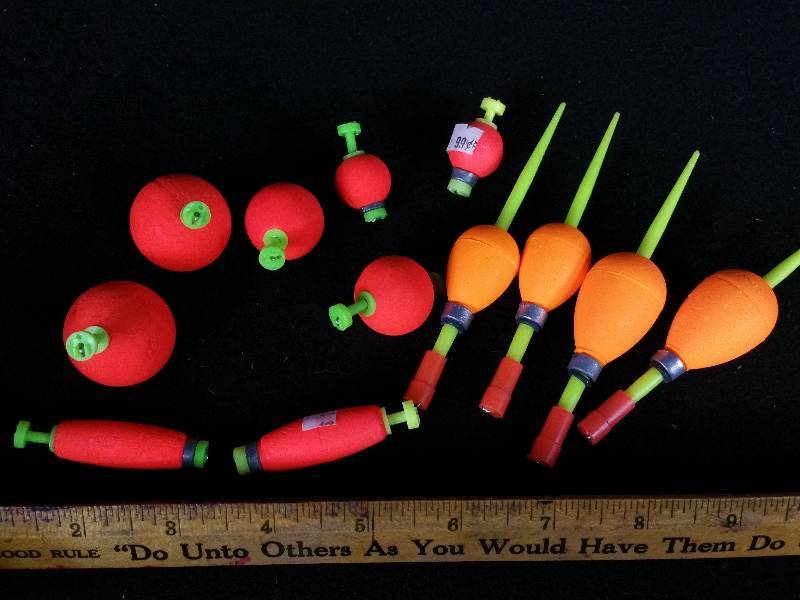 lot 331 image: Group of (12) Variety Weighted Bobbers