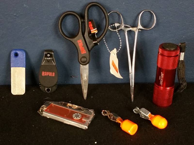lot 354 image: Rapala Accessories, Hook Sharpener, LED lights, Etc.