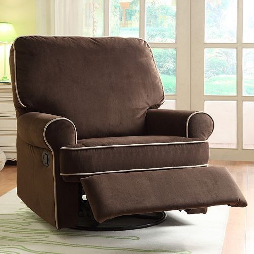 lot 4 image: Pulaski Furniture Birch Hill Stella Swivel Glider Recliner Chair New Retails for $599