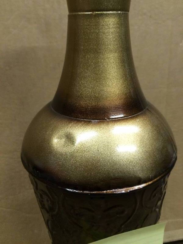 lot 33 image: Metal Trumpet Vase