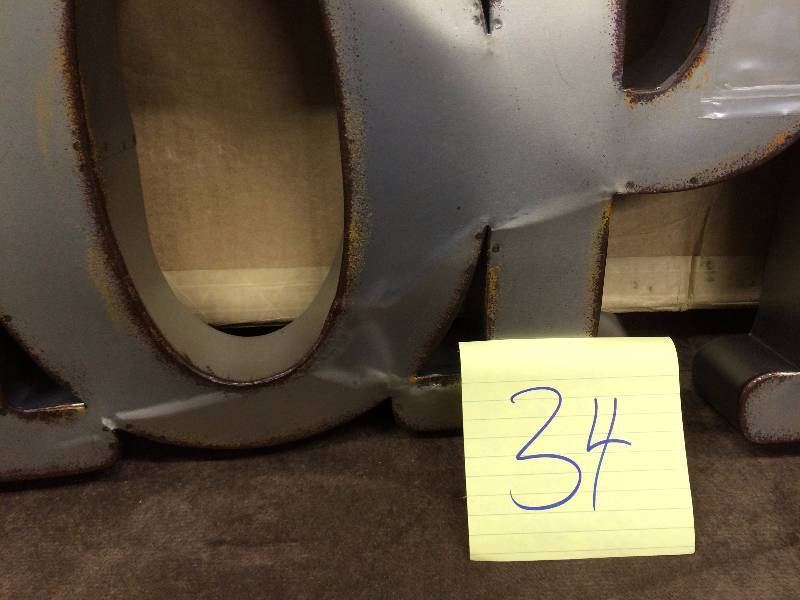 lot 34 image: Lighted Signs some damage on the back