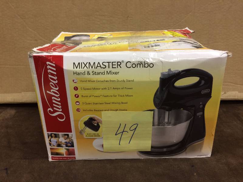 lot 49 image: Sunbeam Mixmaster Combo New