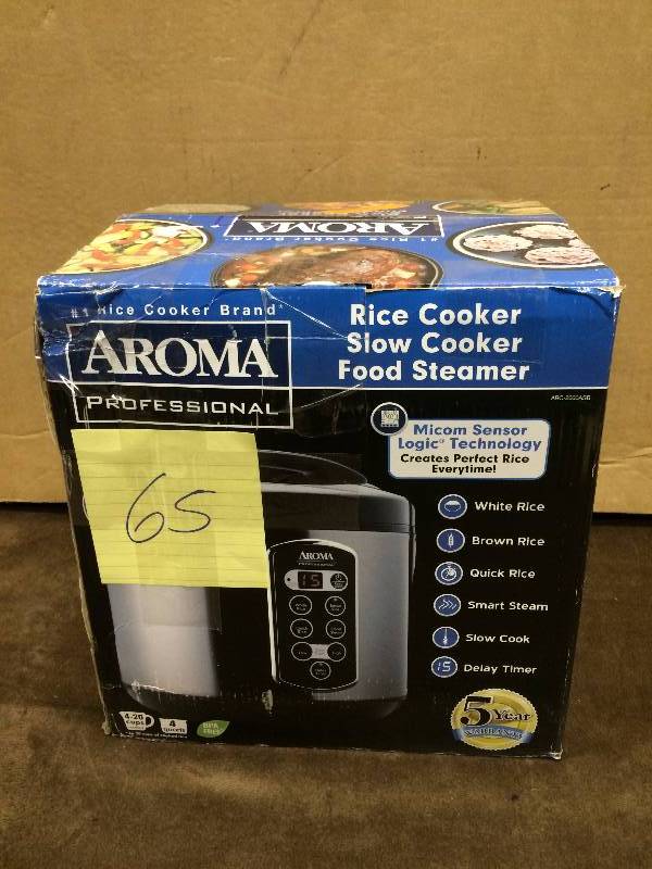 lot 65 image: Aroma Rice Cooker tested works