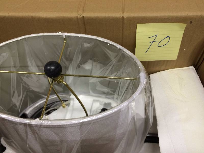 lot 70 image: Kenroy Home 32297WBZ Aweigh Table Lamp, Weathered Bronze Finish New Retails for $129