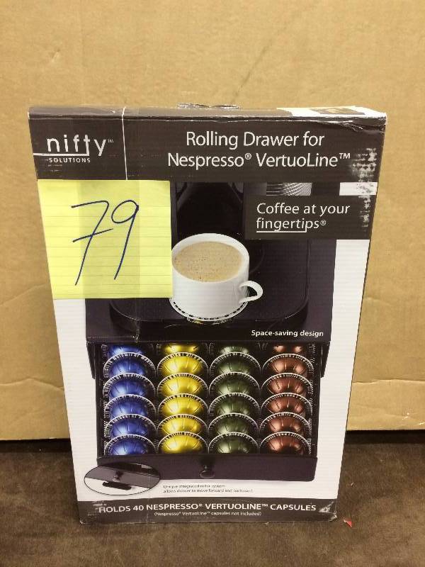 lot 79 image: Nifty Rolling Drawer For Nespresso