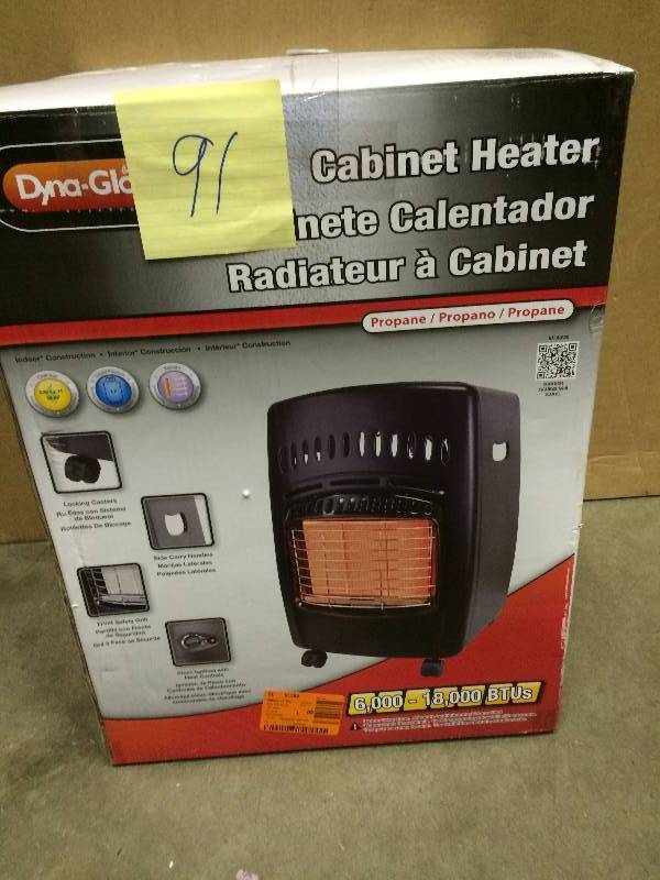 lot 91 image: Dyna Glo Cabinet Heater 6000 Btus