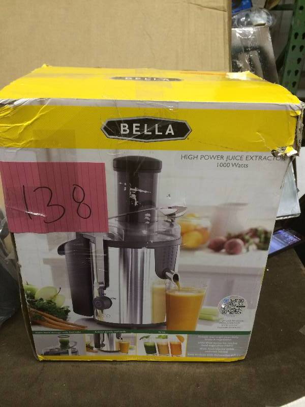 lot 138 image: Bella Juice Maker New