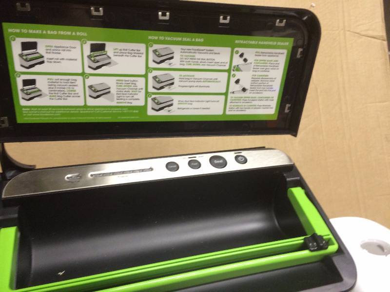 lot 160 image: Food Saver 4800 Series, works however top handle is broken see pictures