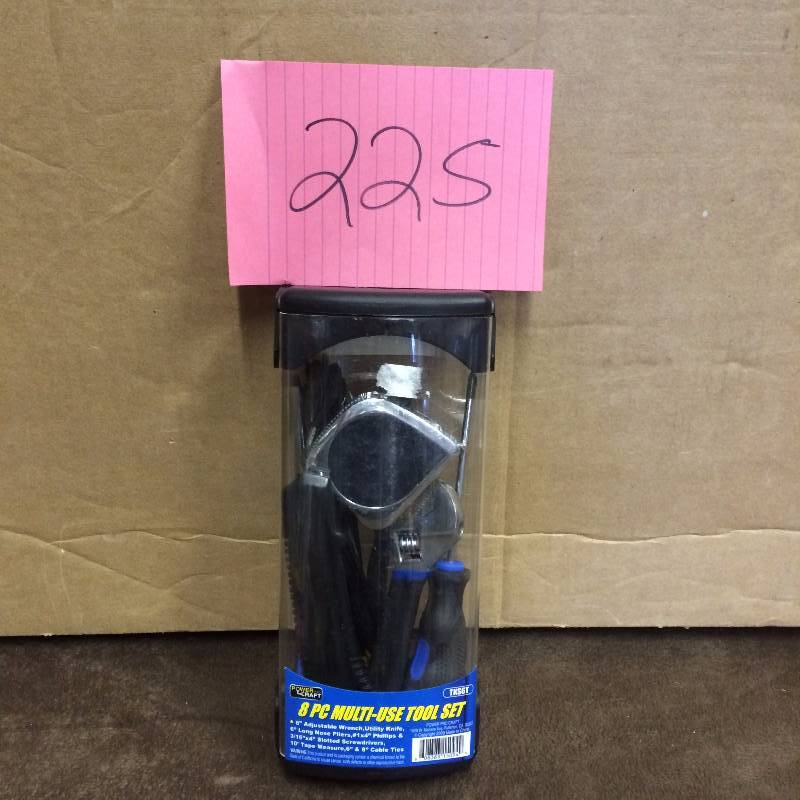 lot 225 image: 8 PC Multi use Tool Kit