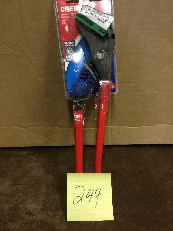 lot 244 image: Crescent 16 in. Straight Jaw Tongue and Groove Pliers