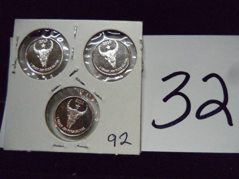 3 Grams .999 Silver