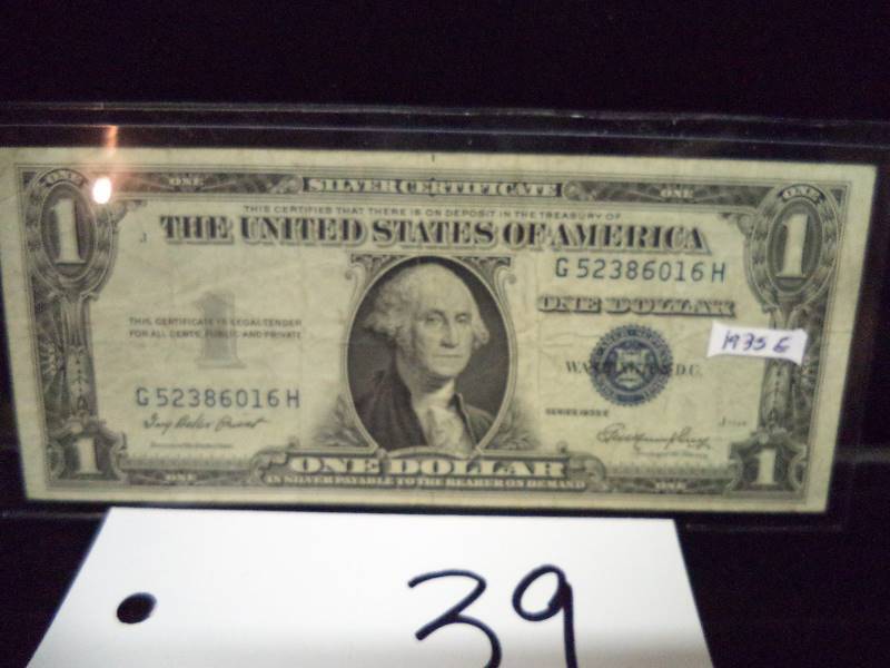 1935E Silver Certificate - One Dollar