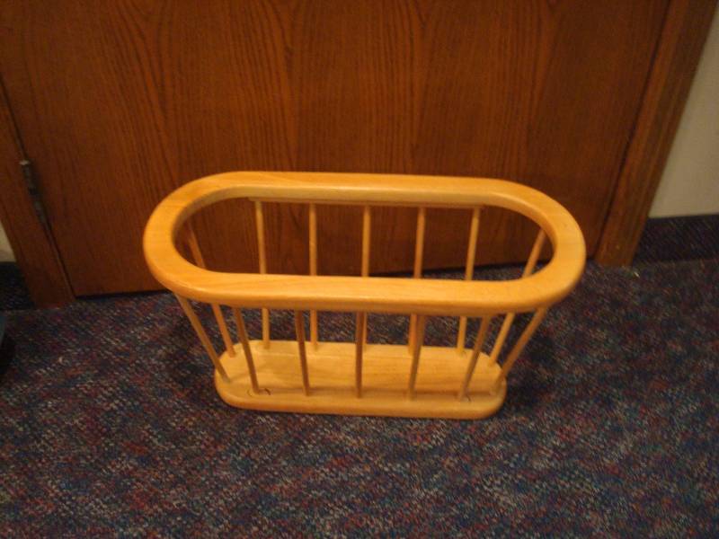 Small Wood Paper Rack