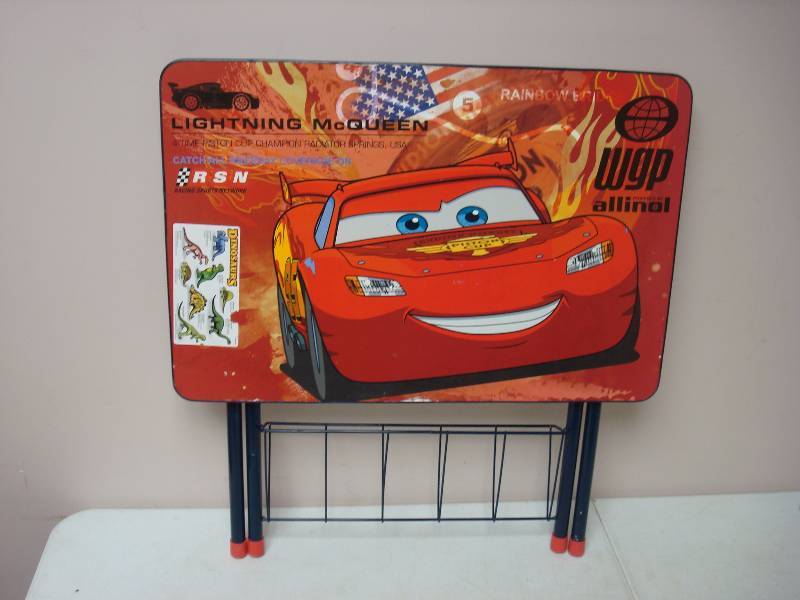 Cars Kids Folding Table, Used, Shows Wear