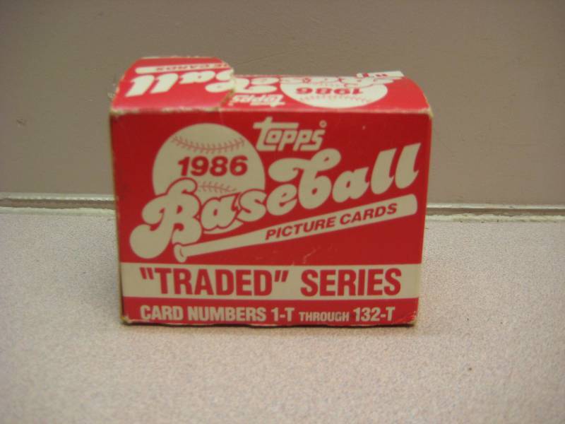 Lot Of 1986 Topps Traded Baseball Cards Unchecked
