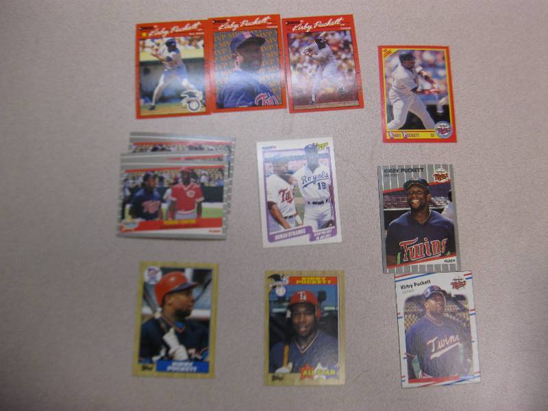 Lot OF Kirby Puckett Baseball Cards