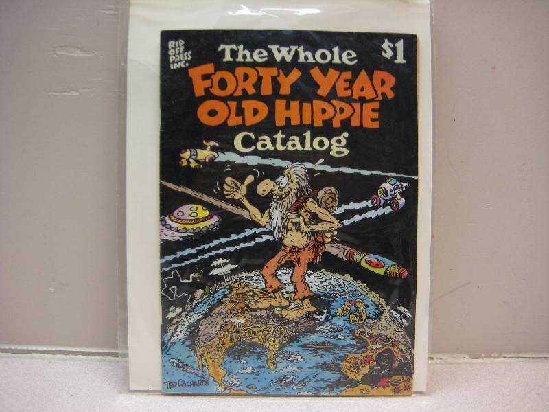 Vintage Forty Year Old Hippie Comic