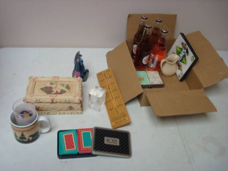 Box Filled With Mixed Items