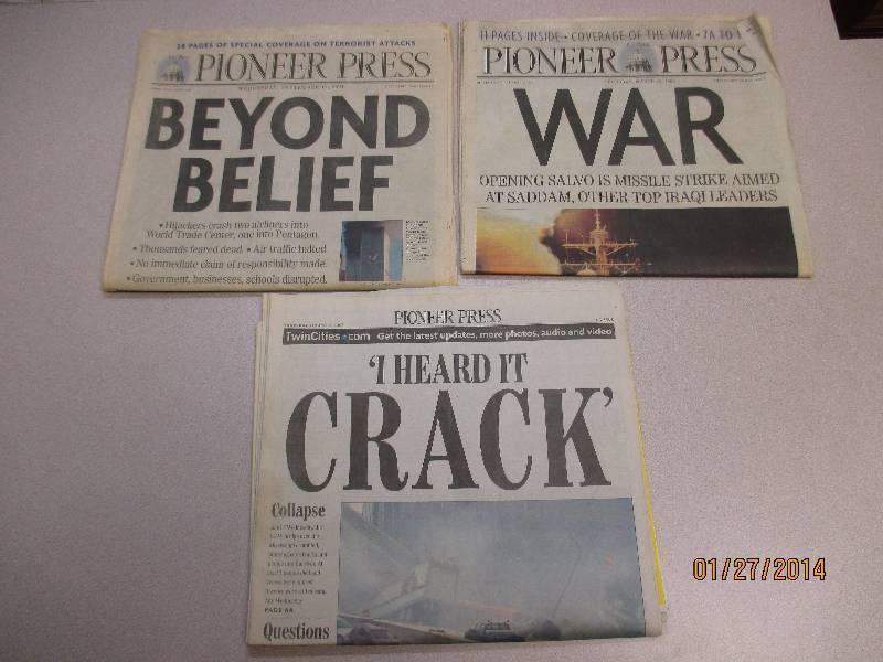 Lot Of 911 Newspapers