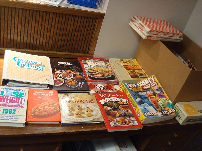 Box Filled With Cookbooks
