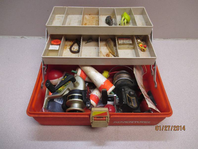 Tackle Box With Some Fishing Items