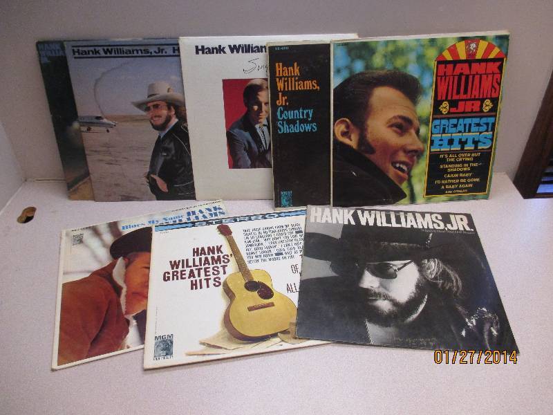 Lot Of Hank Williams Jr Vinyl LP Records
