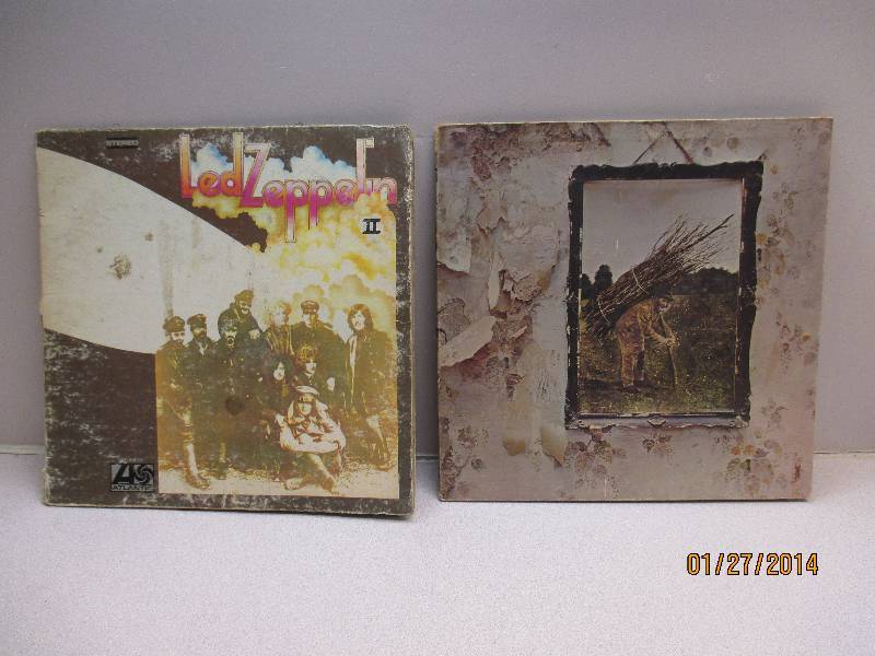 Lot Of Led Zepplin Vinyl LP Records, Used, Lot Of Wear