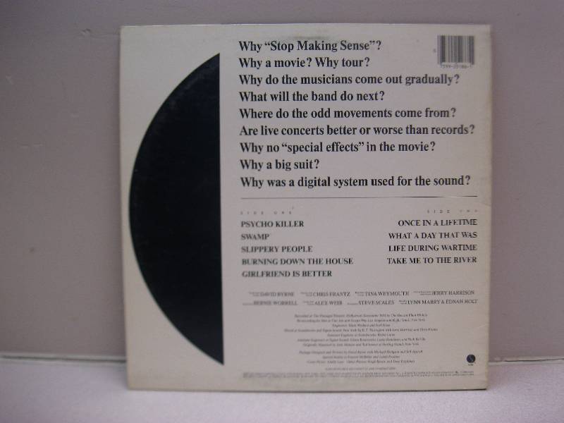 Vinyl LP Record, Used, May Show Wear, Sleeve May Shows Wear - Talking Heads