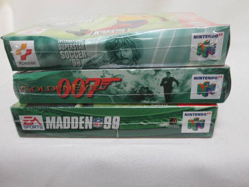Lot of 3 unopened Nintendo 64 games...