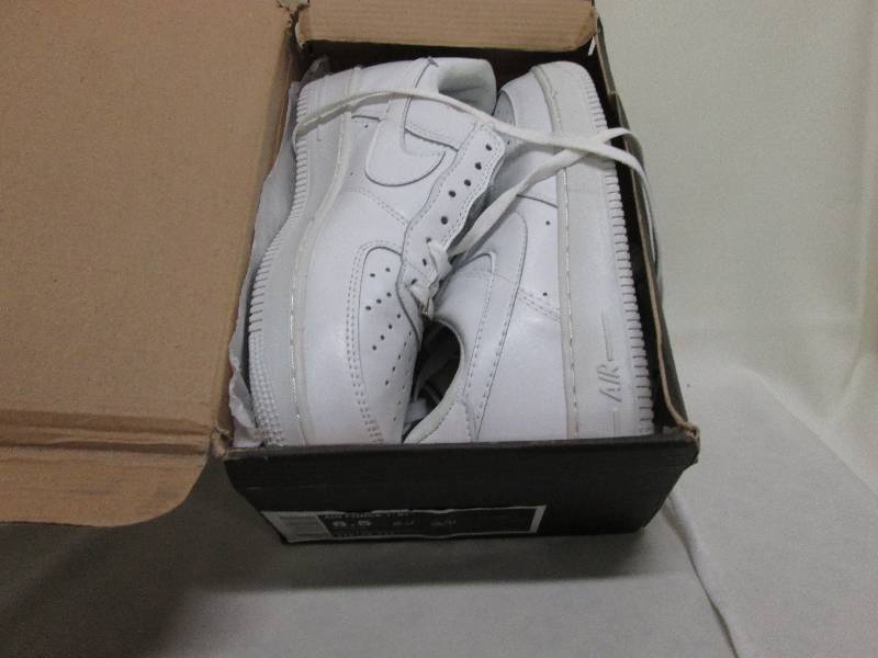 Nike Air Force1 white athletic shoe...