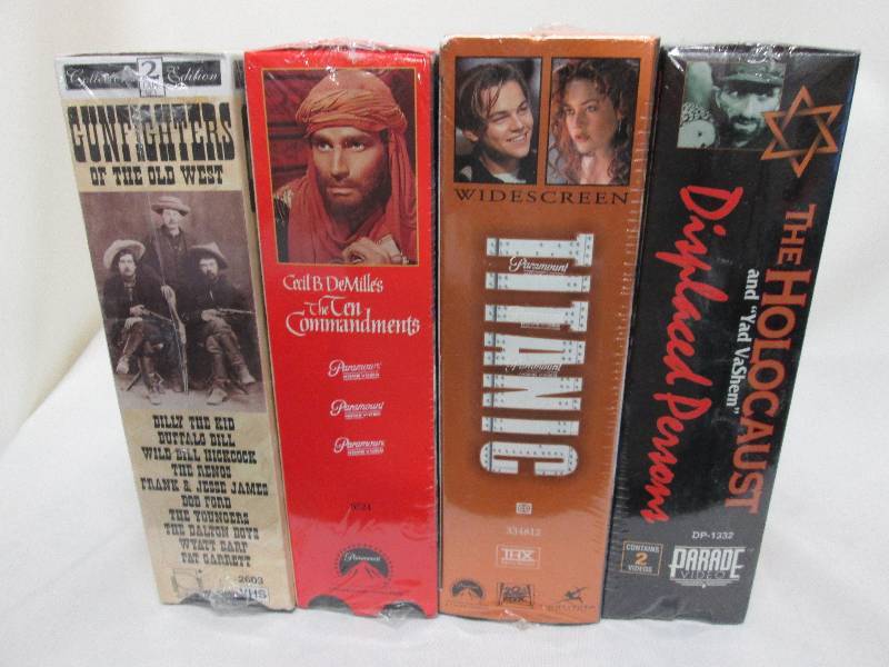Lot of 4 boxed sets of VHS assorted...