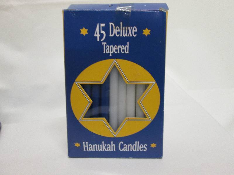 Lot of 4 pkg Hanukah tapered candle...