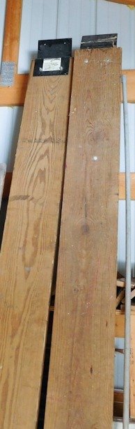 lot 35 image: two extra long ramps for pickup truck to ride lawn mower into the back end