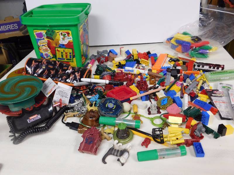 lot 159 image: large lot of toy & craft type items.  legos